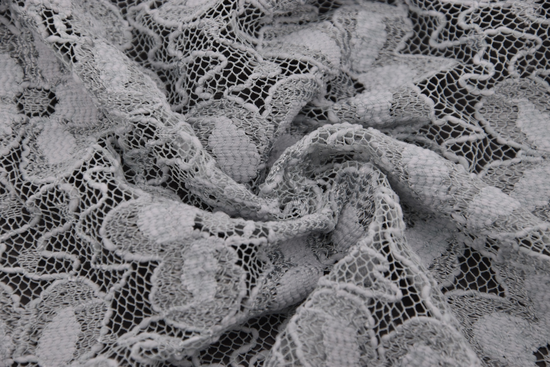 Spitze Viskose Pastellblau mit Elasthan