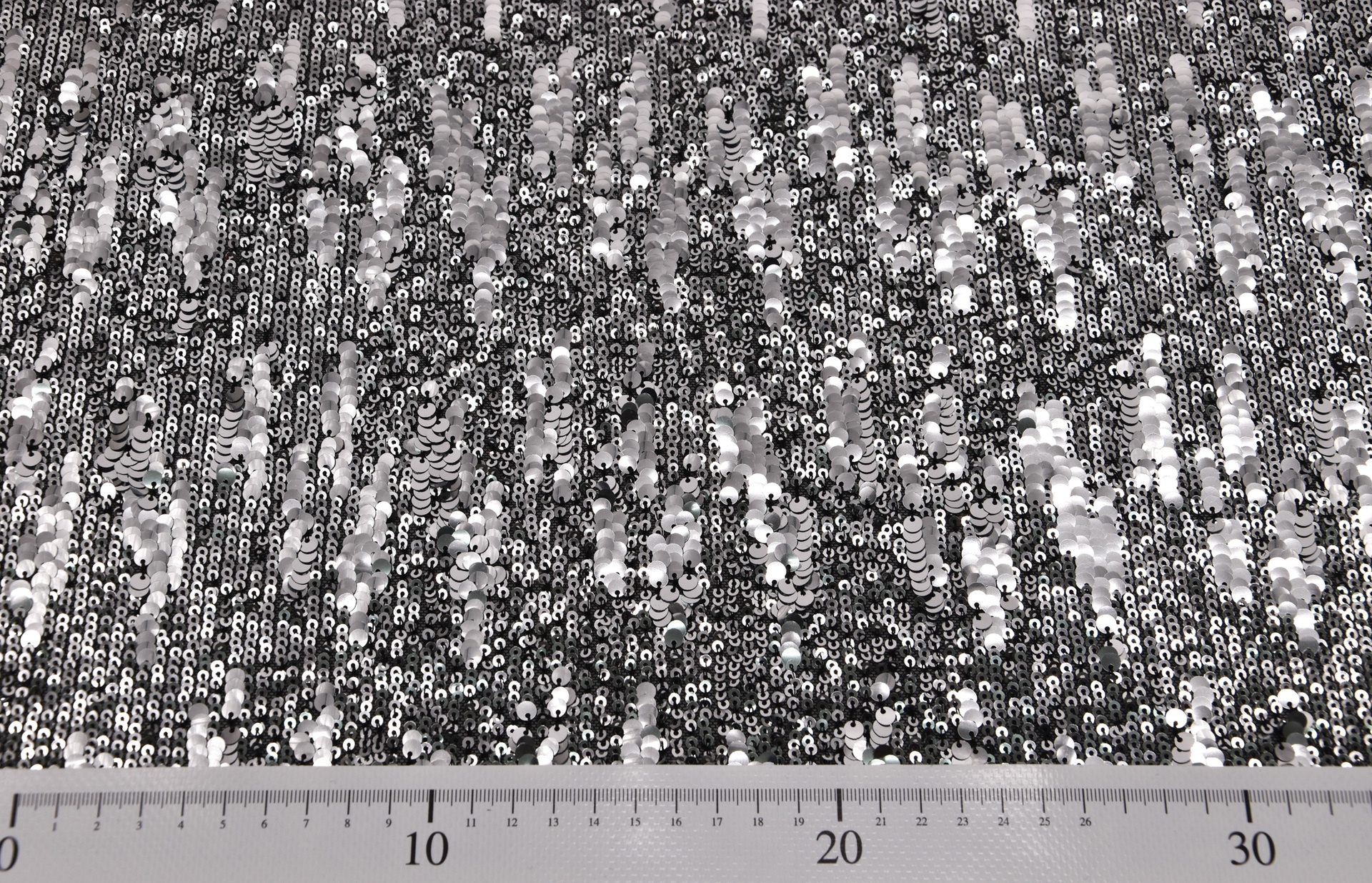 Paillettenstoff Silber