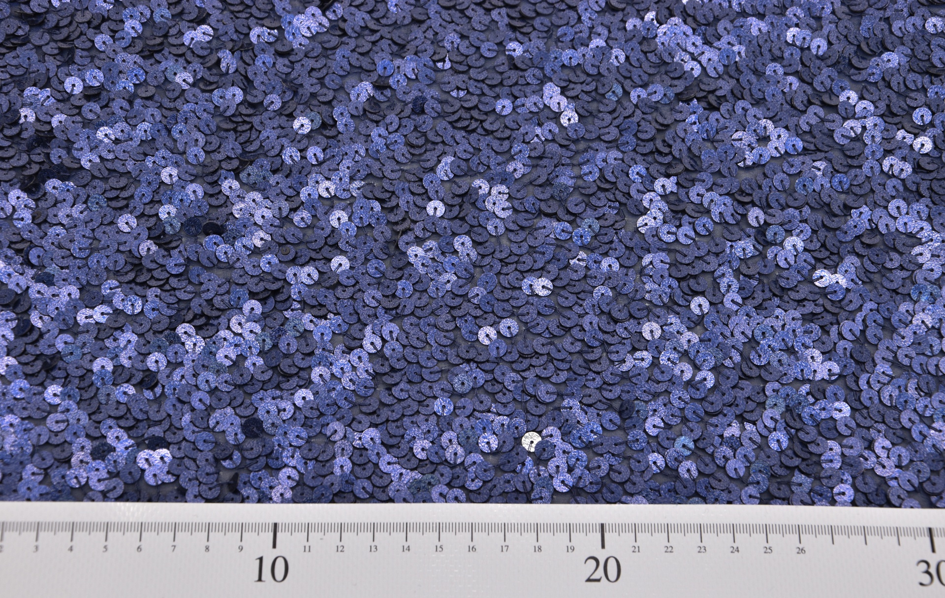 Paillettenstoff Blau