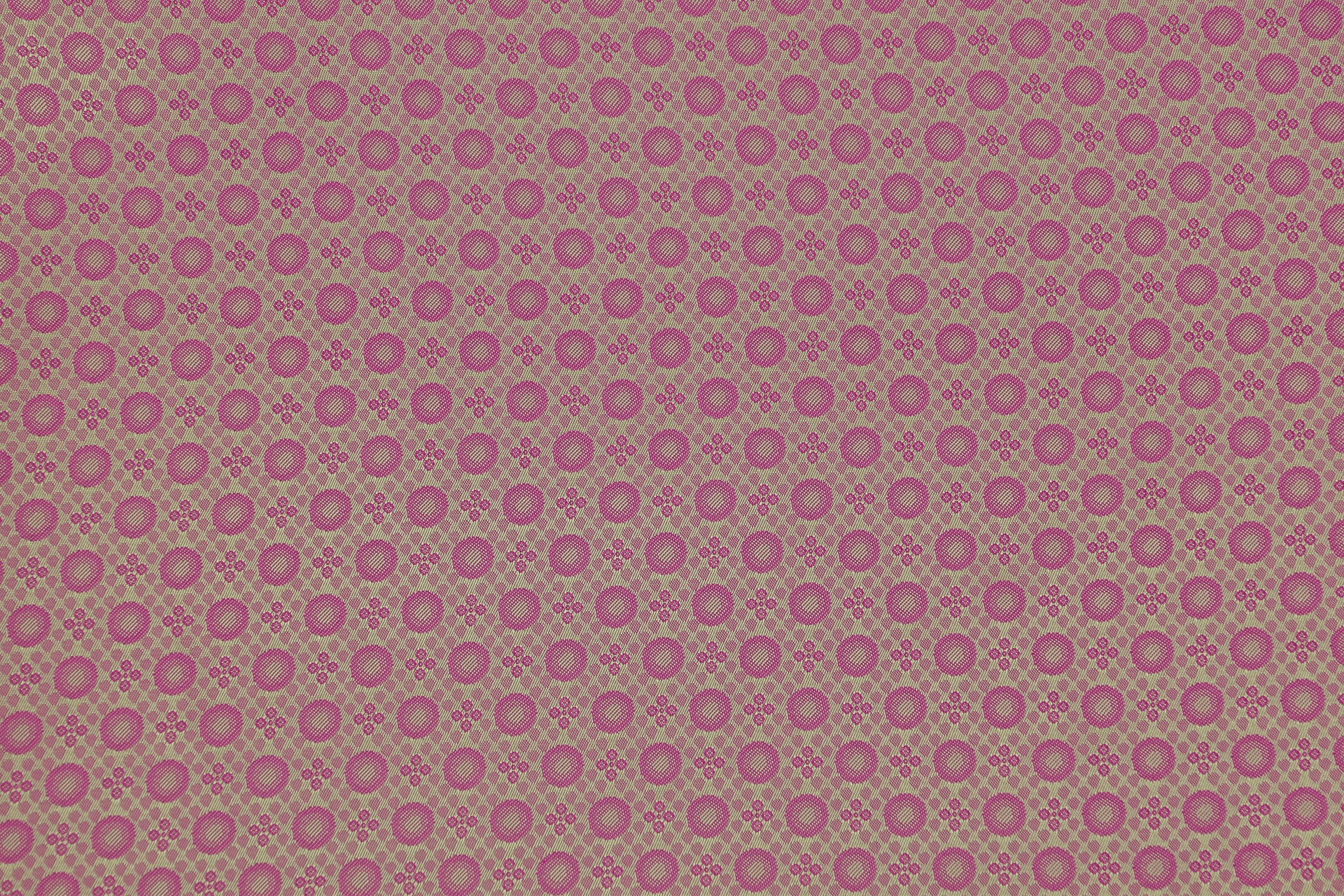 Taft gepunktet Pink