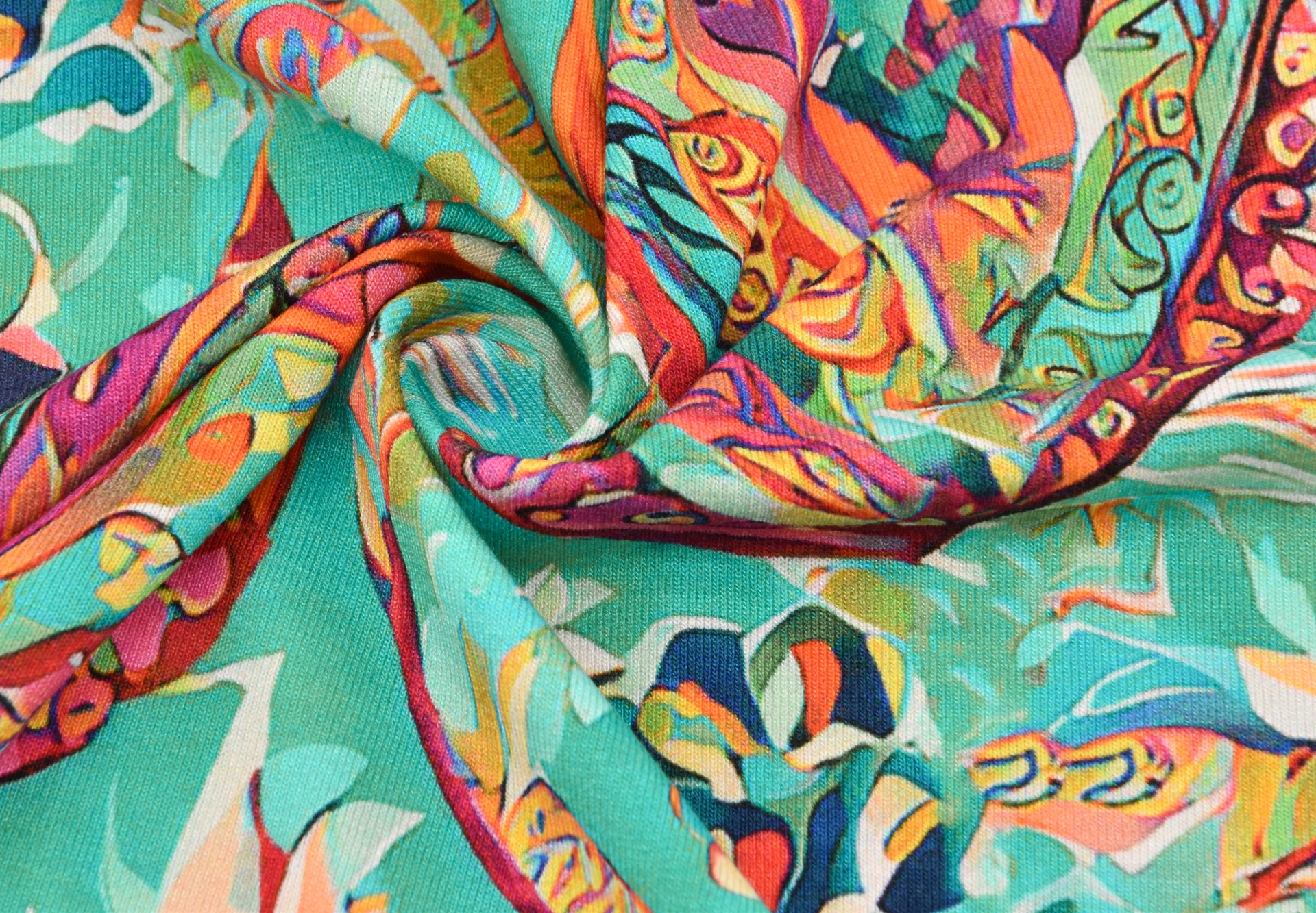 Jerseyprint Viskose Bunt