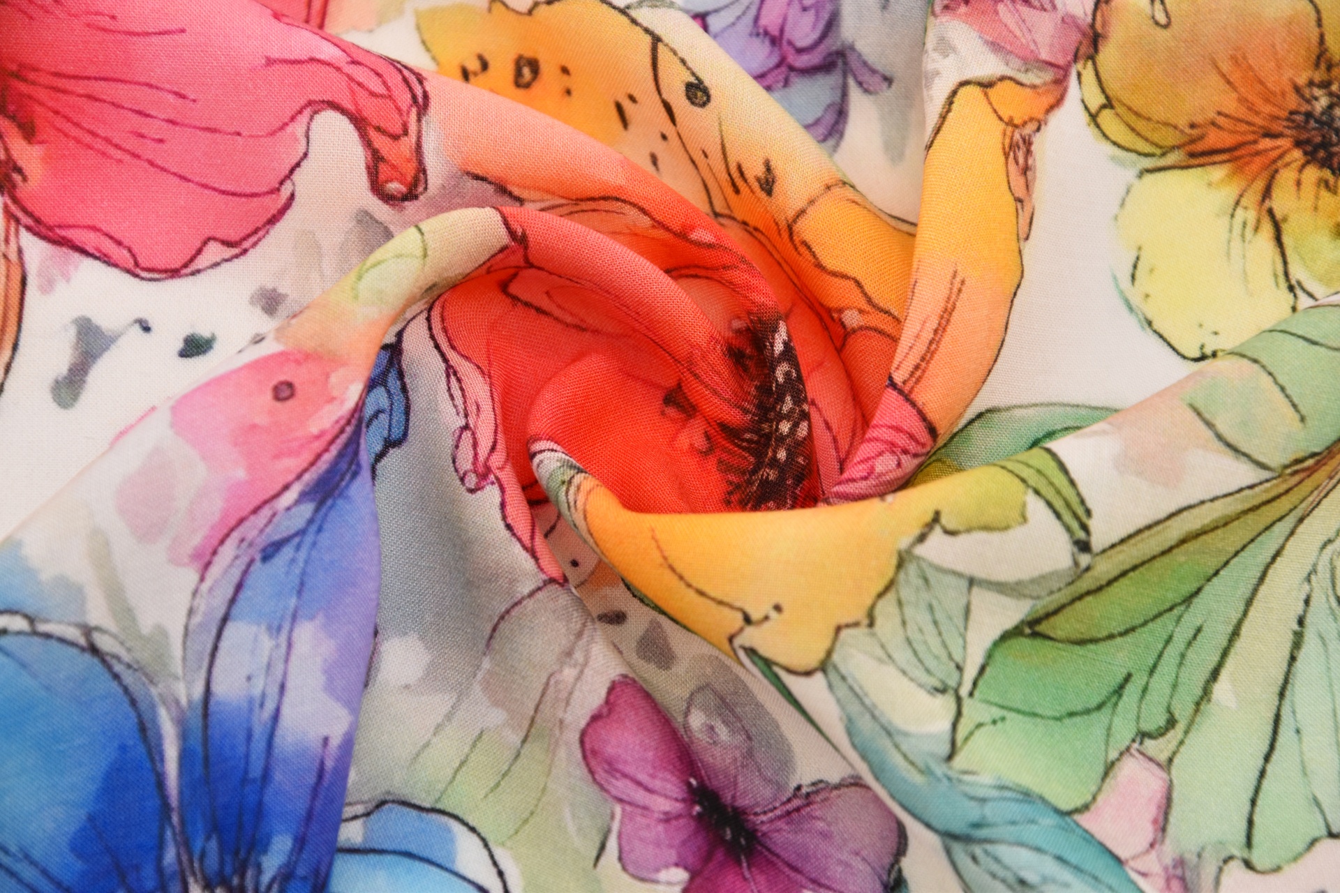 Viskoseprint Bunt