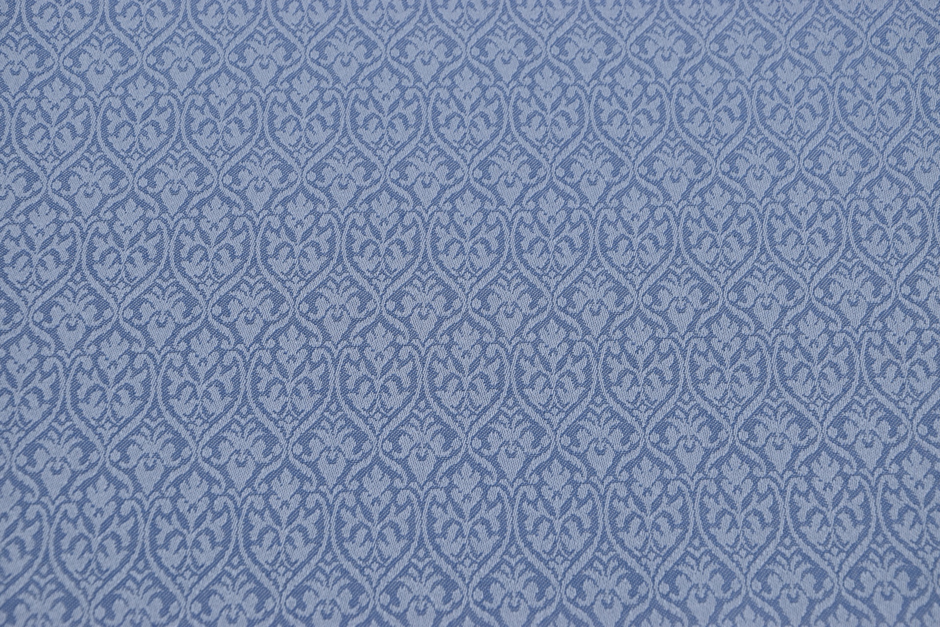 Wollsatin gemustert Rauchblau