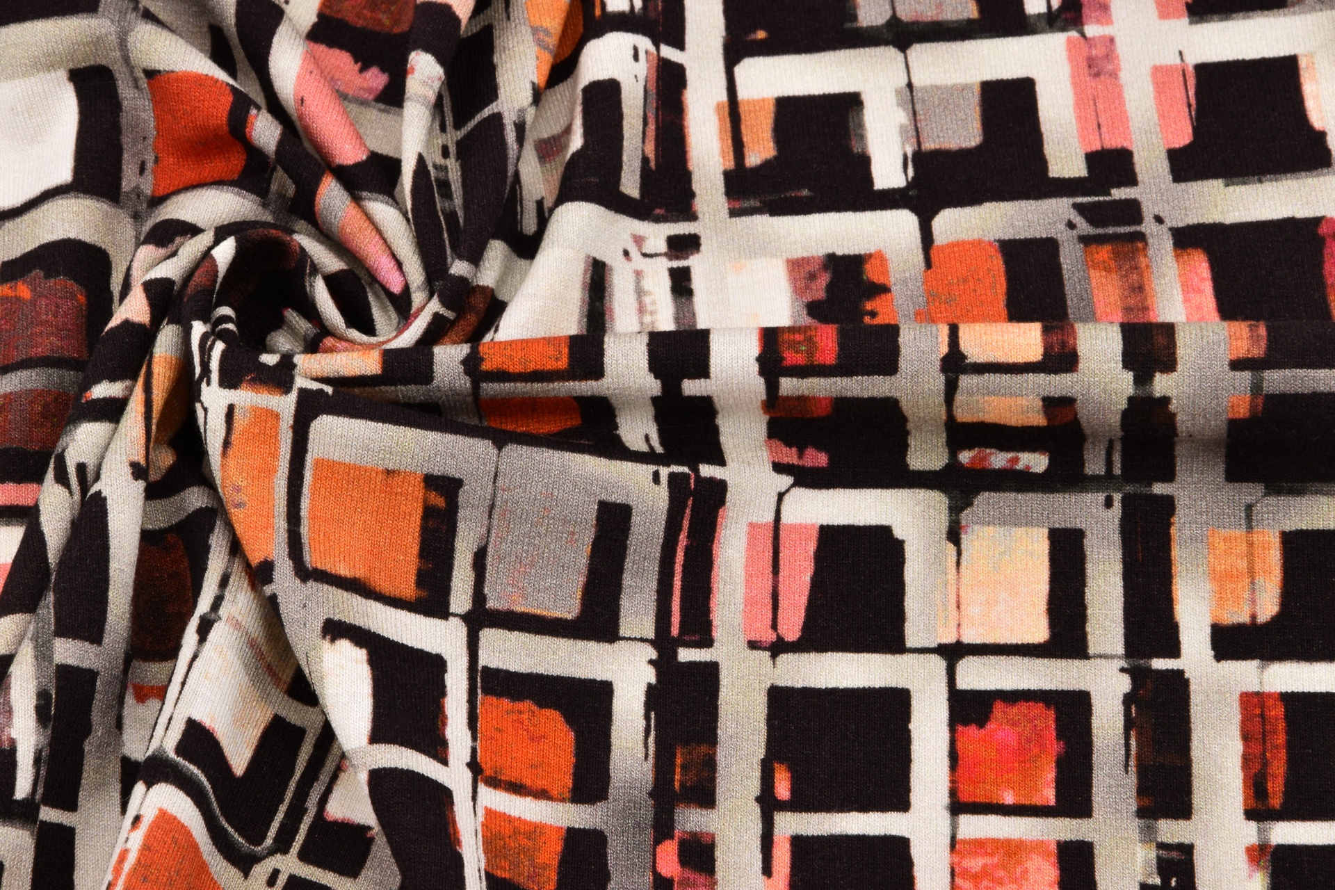 Jerseyprint Muster Orange
