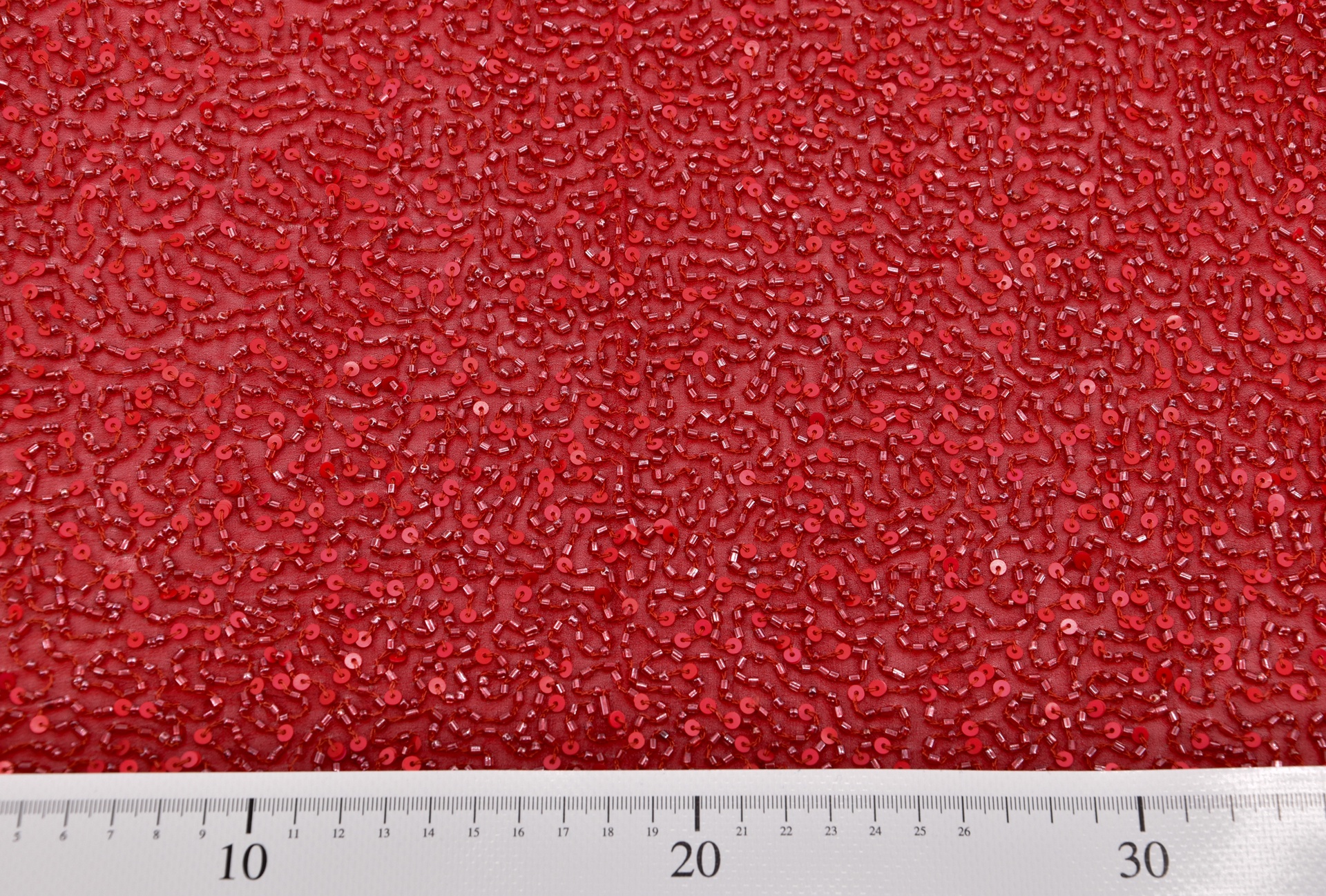 Paillettenstoff Rot