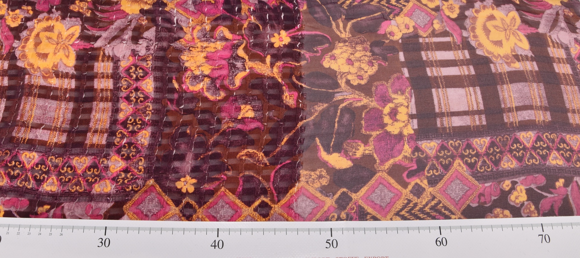 Seidenchiffon Gemustert
