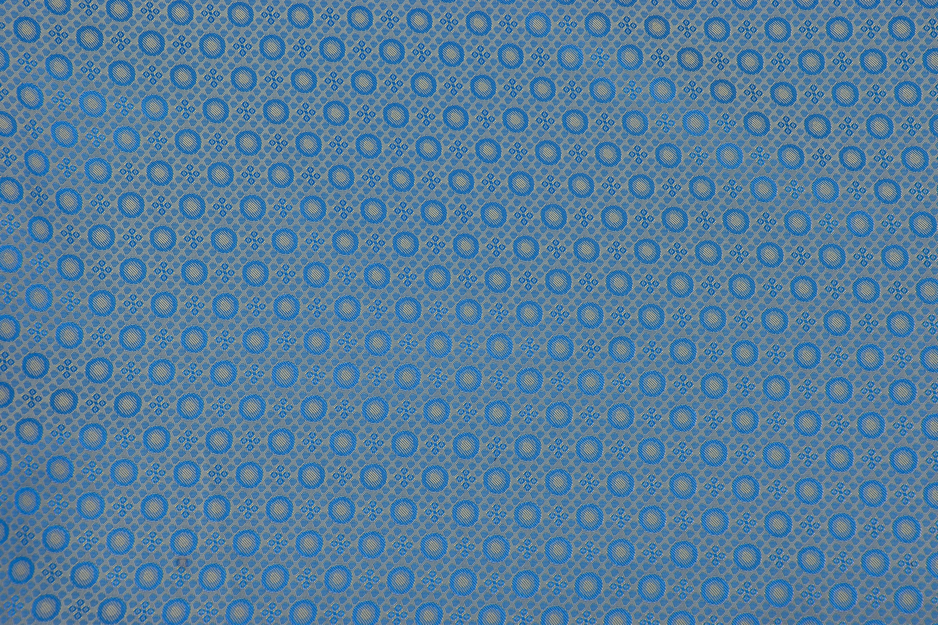 Taft gepunktet Blau