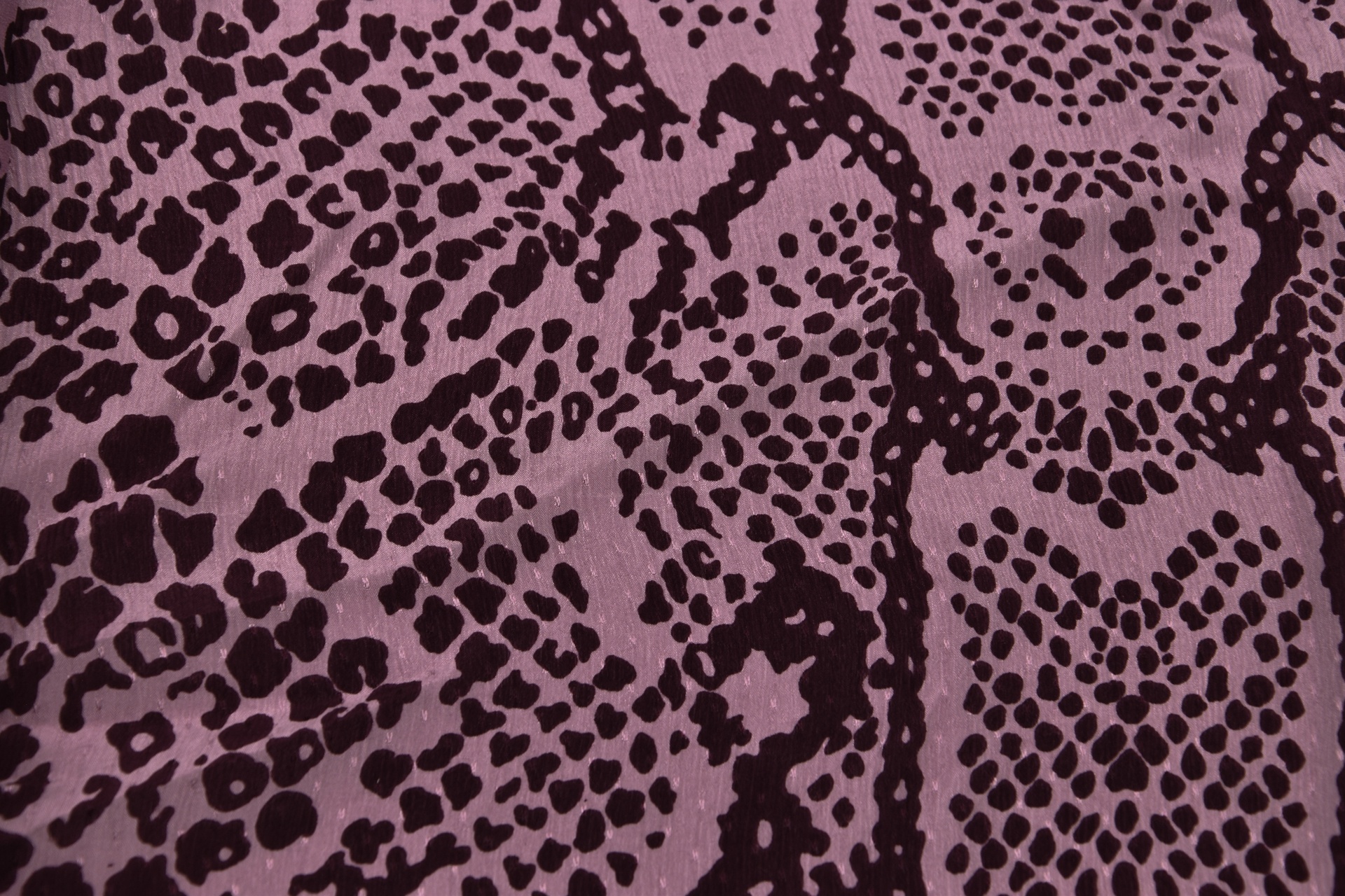 Seide Print Violett crashed