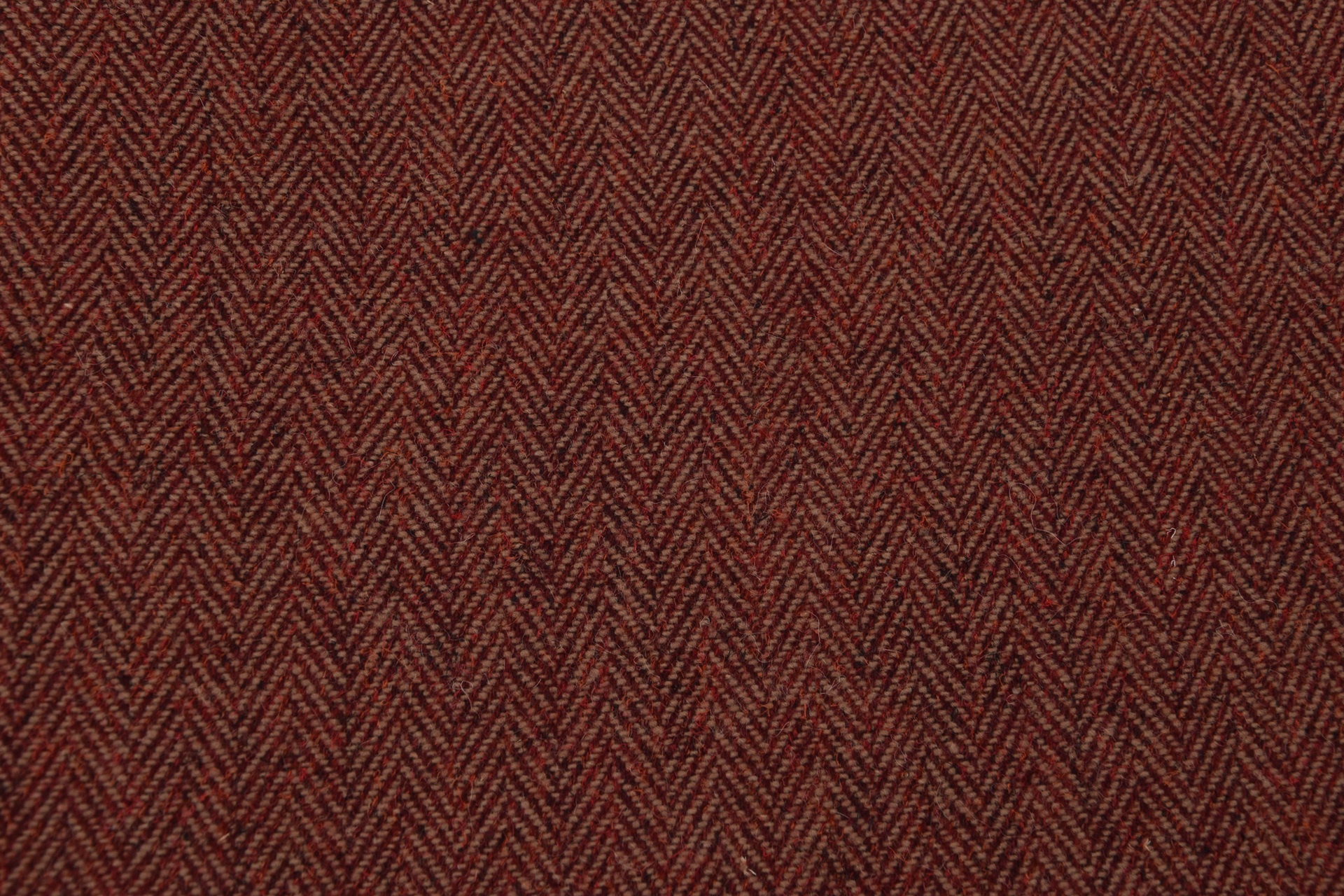 Donegal Tweed Style Fischgrat Dunkelrot-Beige