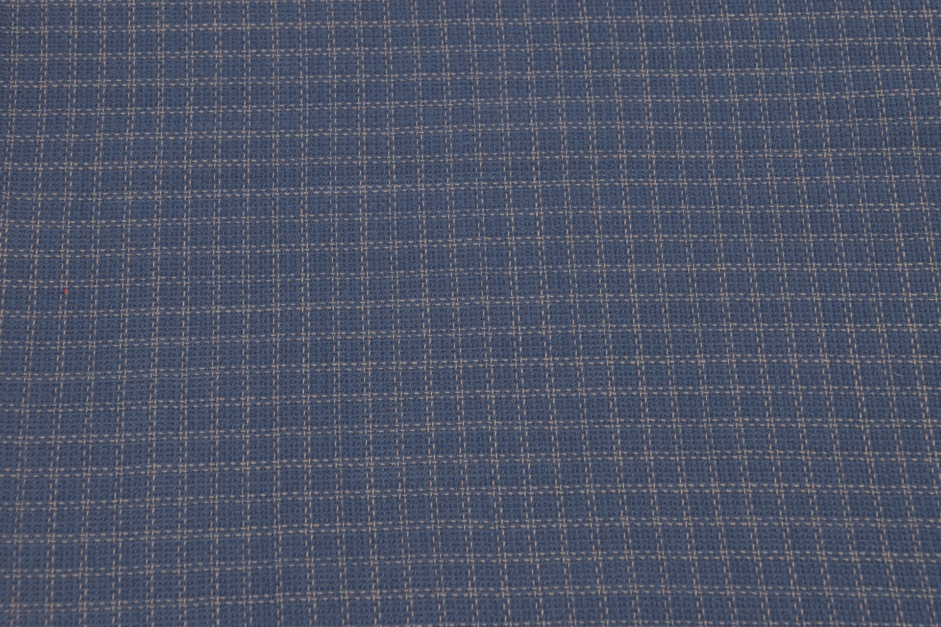 Vintage Wolle Polyester Rauchblau