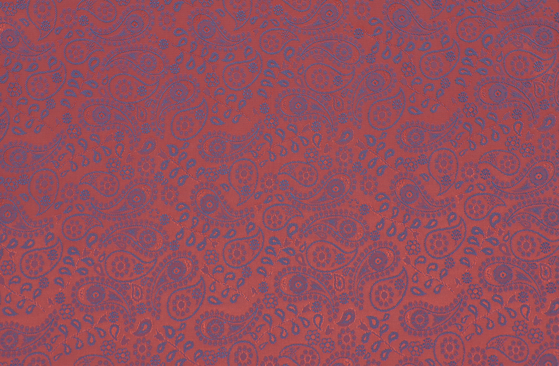 Taft Paisley Rot-Blau