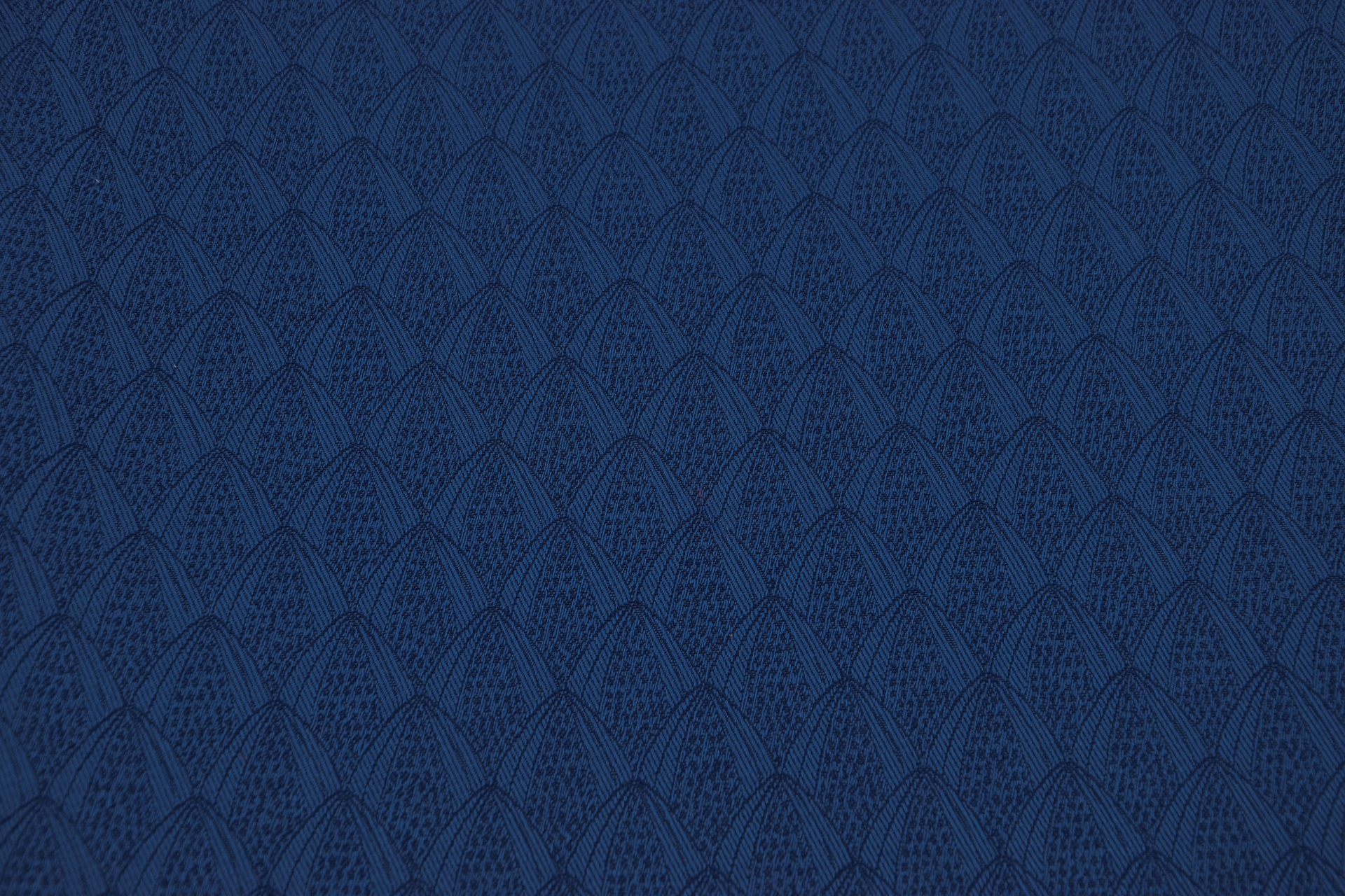 Wollsatin gemustert Blau