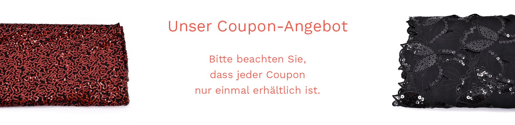 Pailletten/Spitzen Coupons