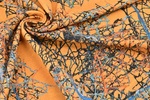 Jerseyprint Muster gelb gedreht