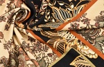 Jerseyprint Patchwork gelb gedreht