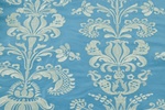 Seide bestickt Blau
