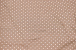 Futterstoff aus Viskose Beige / Weiss