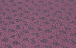 Futtertaft Floral Violett Petrol