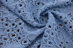 Spitze Baumwolle Taubenblau