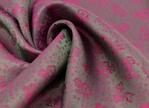 Futtertaft Floral Pink Grün