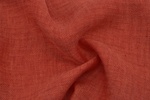 Leinenstoff Fischgrat Lachsrot