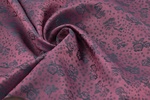 Futtertaft Floral Violett Petrol