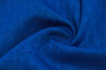 Wollsatin gemustert Marineblau