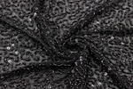 Paillettenstoff Schwarz