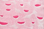 Doppellagiger Ajour-Strick Pink