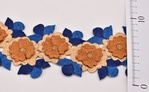 Borte camel blau