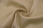 Wollsatin gemustert Sand