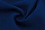 Wolle Double Crépe Schwere Qualität Marineblau