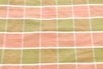Dupionseide Kariert Grün Beigerot