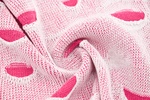 Doppellagiger Ajour-Strick Pink