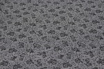 Futtertaft Floral Silber Grau