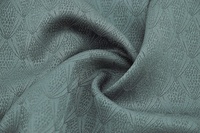 Wollsatin gemustert Grau / Orient