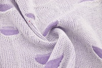 Doppellagiger Ajour-Strick Violett