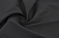 Seidenimitat 100% Polyester Schwarz