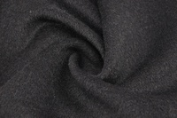Mantelstoff aus Wolle Schwarz