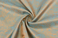 Taft Paisley Paisley Gold Türkis