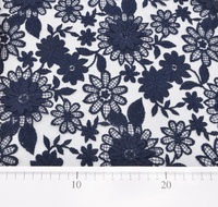 Spitze aus reinem Polyester Marineblau