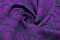 Jacquard Baumwolle Grün Lila