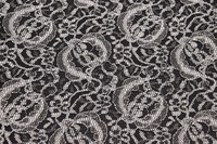 Spitze aus Viskose Grau Weiß