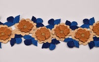 Borte camel blau