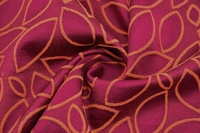 Jacquard Baumwolle Orange Violett