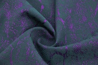 Jacquard Baumwolle Blaugrün Lila