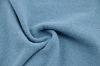 Wollstrick mit Cashmere Taubenblau 