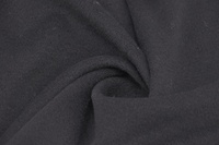 Mantelstoff aus Wolle Schwarz