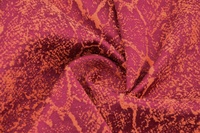 Jacquard Baumwolle Purpur Orange