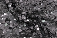 Paillettenstoff Viskose / PL Schwarz